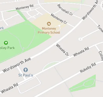 map for St Pauls Church