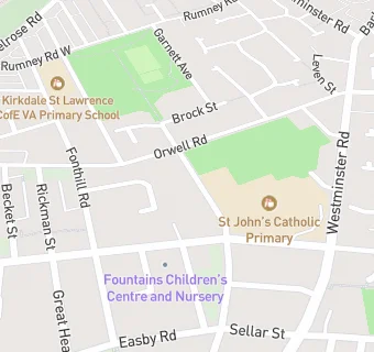 map for St John's Catholic Infant School