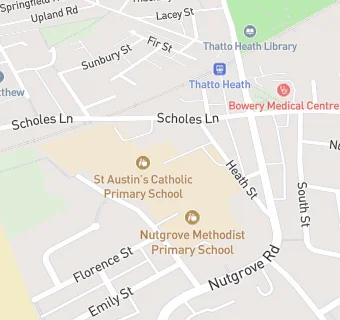 map for St Austins Primary School