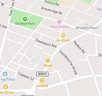 map for Khan's Kebab House also T/A Harlem Shakes