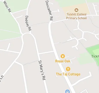 map for Tickhill Methodist Church