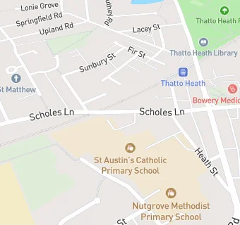 map for St Matthew's CofE Primary School