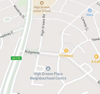 map for Ridgeway Medical Centre