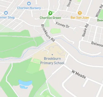 map for Brookburn Primary School