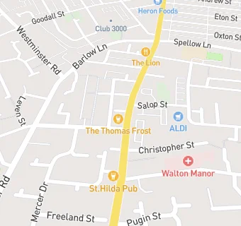 map for The Thomas Frost (JD Wetherspoon)