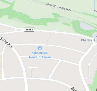 map for Shiregreen News & Booze