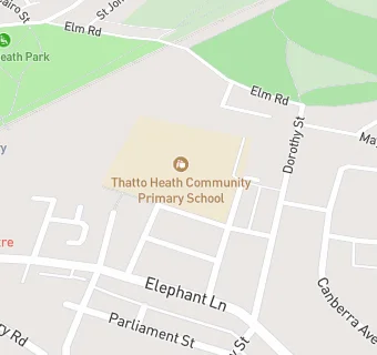 map for Thatto Heath Community Primary School