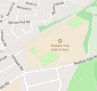 map for Reddish Vale Technology College