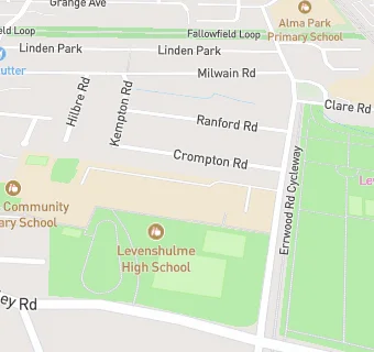 map for Levenshulme High School