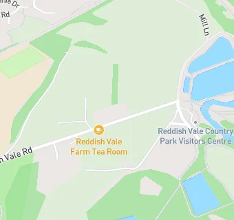 map for Reddish Vale Tea Rooms