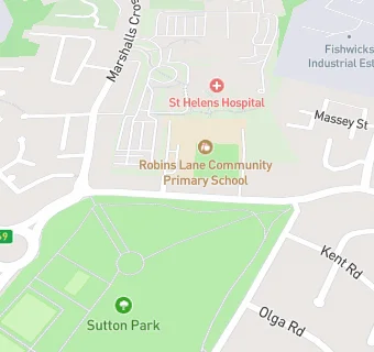 map for Robins Lane County Infant School