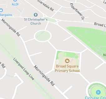 map for Broad Square Community Primary School