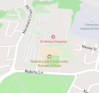 map for Robins Lane Community Primary School