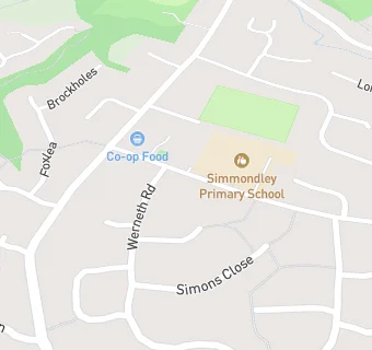 map for Simmondley Primary School