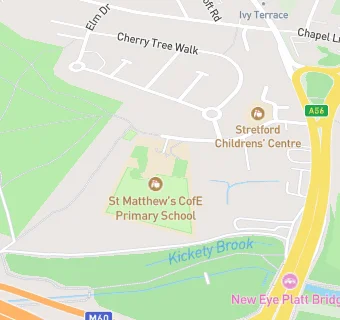 map for St Matthew's CofE Primary School