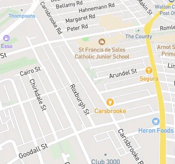 map for St Francis De Sales RC Junior Boys' School