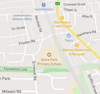 map for Alma Park Primary School