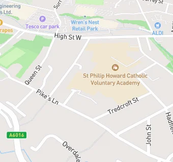 map for Whitfield St James' CofE (VC) Primary School