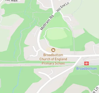 map for Broadbottom Church of England Primary School