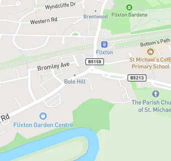 map for Parkers Flixton Garden Centre