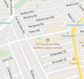 map for St Francis de Sales Catholic Junior School