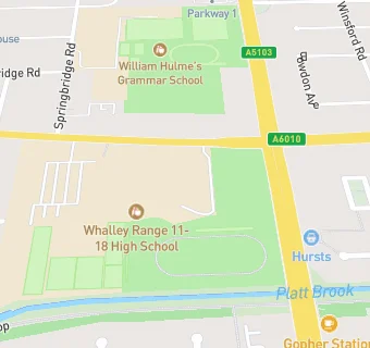 map for Whalley Range Stadium