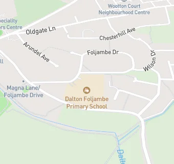 map for Foljambe Primary School