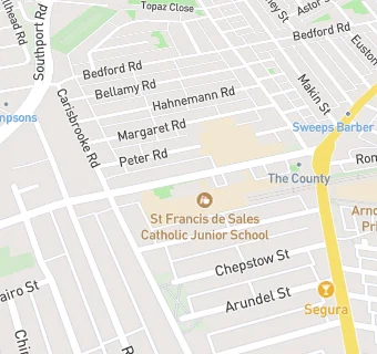 map for Absolutely Catering at St Francis DS