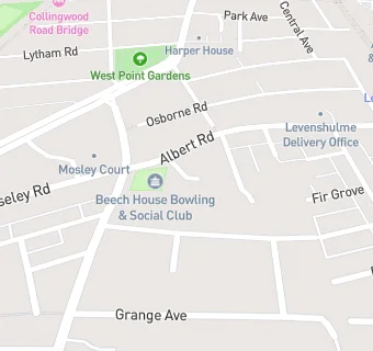 map for Beech House Bowling & Social Club