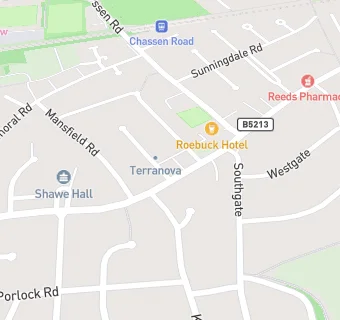 map for Roebuck Hotel