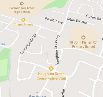 map for Haughton Green Conservative Club