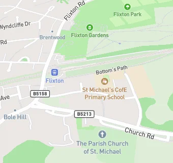 map for St Michaels Primary School