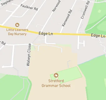 map for Stretford Grammar School