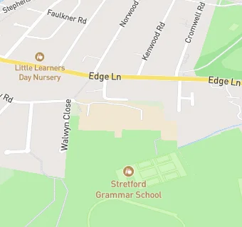 map for Stretford Grammar School