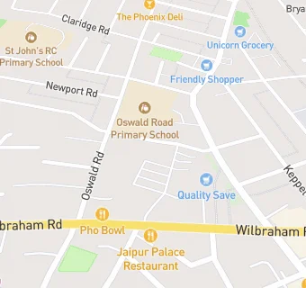 map for Chorlton Family Practice