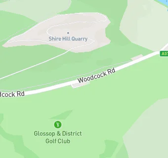 map for Glossop and District Golf Club. Bar Only