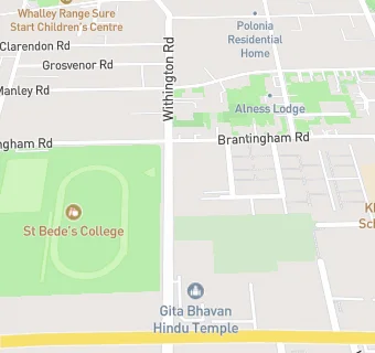 map for Gita Bhavan Hindu Temple