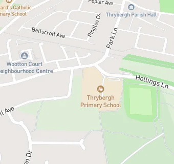 map for Thrybergh Infant School