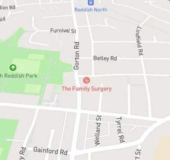 map for The Reddish Family Practice