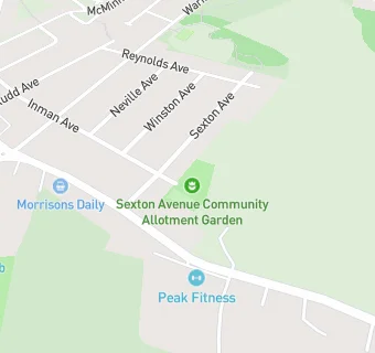 map for Sexton Avenue Community Allotment Garden