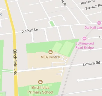 map for Manchester Enterprise Academy Central