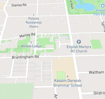 map for English Martyrs' RC Primary School