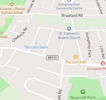 map for The Urmston Hotel