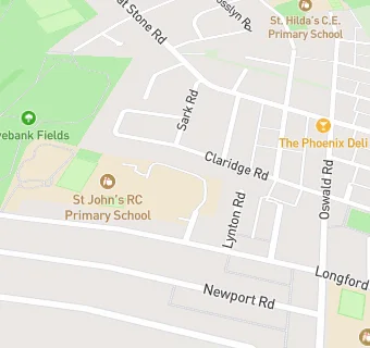 map for St John's RC Primary School