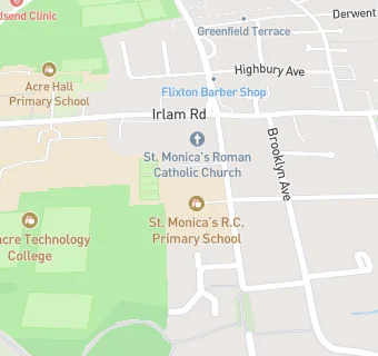 map for St Monica's RC Primary School