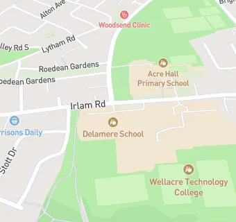 map for Delamere School