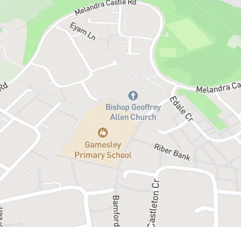 map for Gamesley Primary School