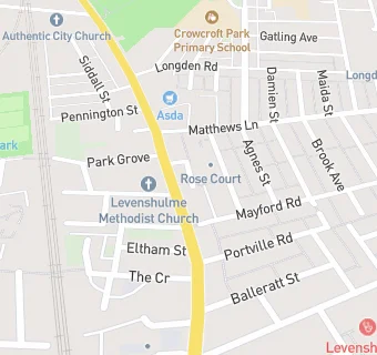 map for Levenshulme Discount Shop