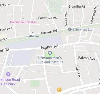 map for Urmston Mens Club