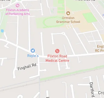 map for Flixton Road Medical Centre